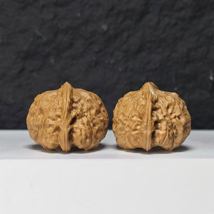 "Little Pumpkin Dun Lion Head" Xiao Nan Gua Dun Collector Wenwan Walnuts Pair | 39.0mm x 39.0mm | SZ-S-044960