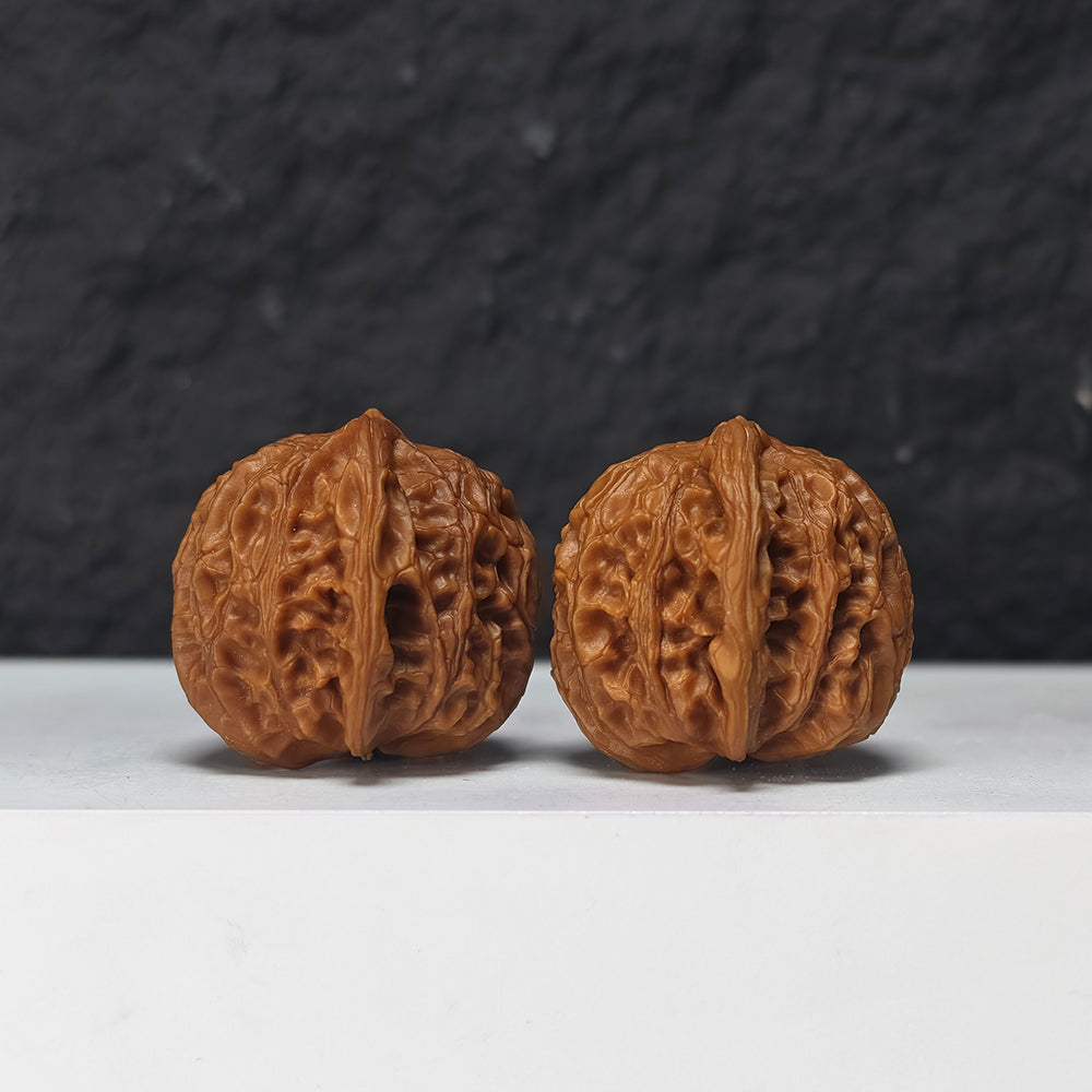 "Miniature Dragon Gall" Xiu Zhen Long Dan Collector Wenwan Walnuts Pair | 34.0mm x 34.0mm | YB-SS-002968