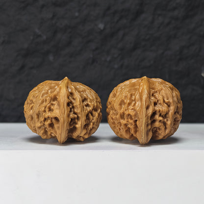 "Palace Lantern Lion Head" Gong Deng Collector Wenwan Walnuts Pair | 42.0mm x 40.0mm | SZ-S-045962