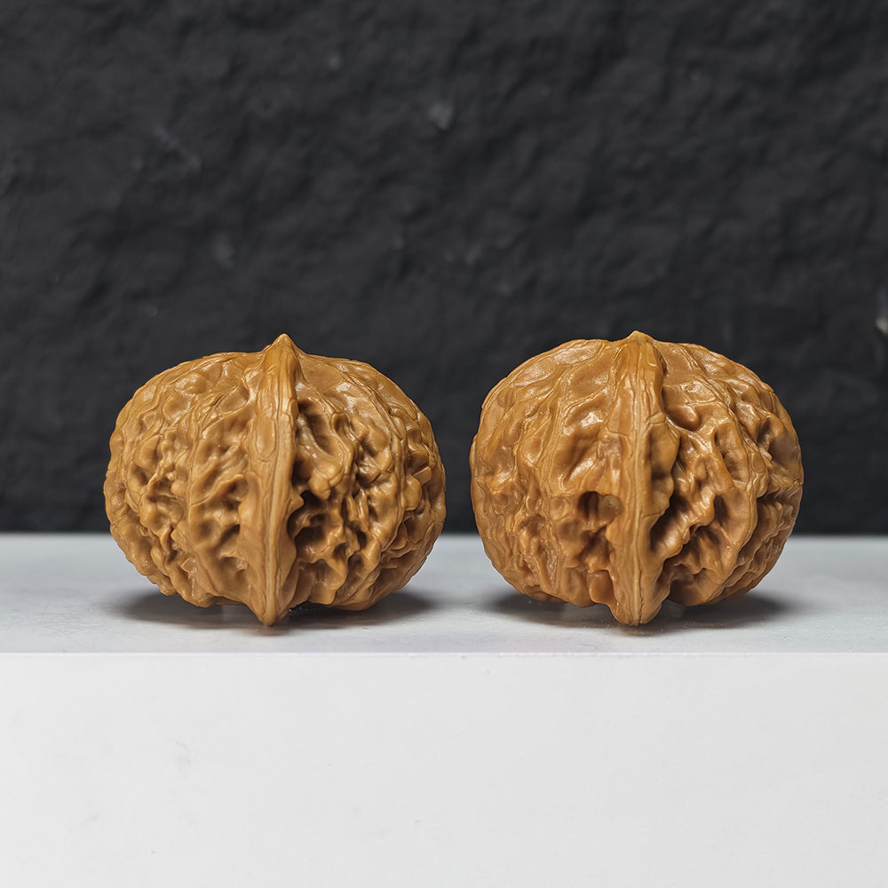 "Palace Lantern Lion Head" Gong Deng Collector Wenwan Walnuts Pair | 42.0mm x 40.0mm | SZ-S-045962