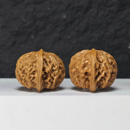"Palace Lantern Lion Head" Gong Deng Collector Wenwan Walnuts Pair | 42.0mm x 40.0mm | SZ-S-045962