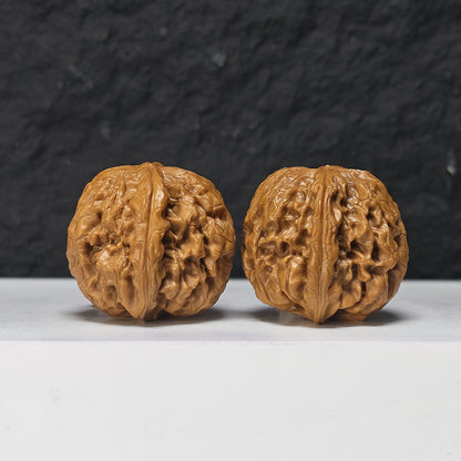 "Ye Ming Zhu Glowing Pearl" Ye Ming Zhu Collector Wenwan Walnuts Pair | 36.0mm x 38.0mm | YMZ-SS-001972