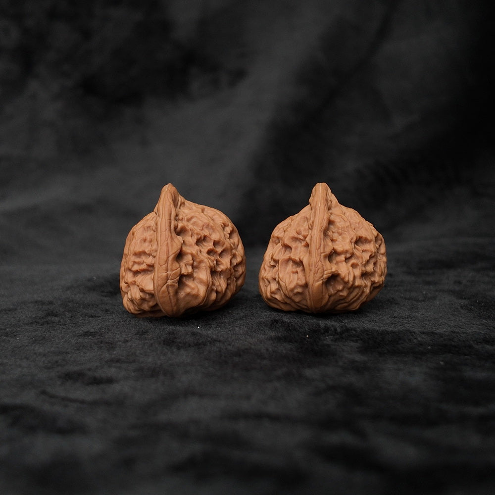 The "Serene Buddha" (Red Lion Sitting Buddha) E-Grade Compact Pair | 30.0mm (Length) x 33.0mm (Width) | YX-E-027253