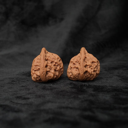 The "Serene Buddha" (Red Lion Sitting Buddha) E-Grade Compact Pair | 30.0mm (Length) x 33.0mm (Width) | YX-E-027253