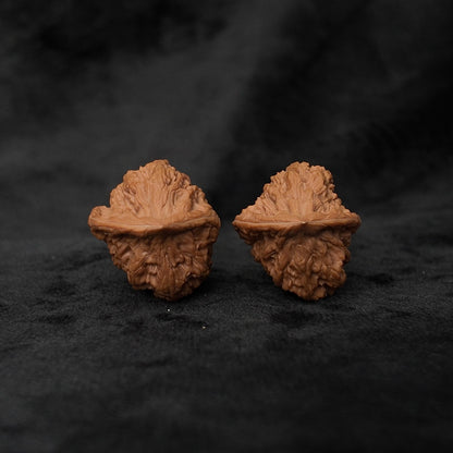 The "Serene Buddha" (Red Lion Sitting Buddha) E-Grade Compact Pair | 30.0mm (Length) x 33.0mm (Width) | YX-E-027253