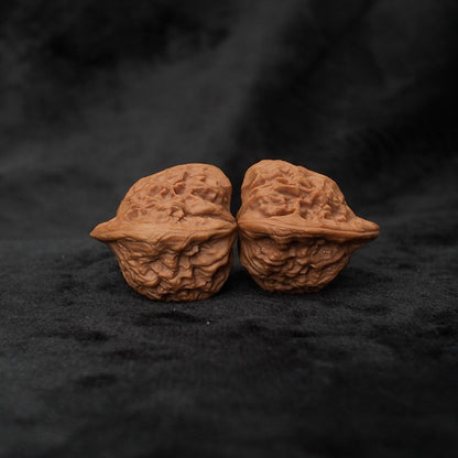 The "Serene Buddha" (Red Lion Sitting Buddha) E-Grade Compact Pair | 30.0mm (Length) x 33.0mm (Width) | YX-E-027253